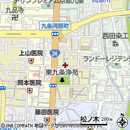 京都府京都市南区東九条宇賀辺町21周辺の地図