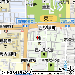 京都府京都市南区西九条南田町24周辺の地図