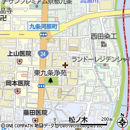 京都府京都市南区東九条宇賀辺町25周辺の地図