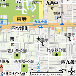 京都府京都市南区西九条比永城町115周辺の地図