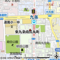 京都府京都市南区東九条南烏丸町18周辺の地図