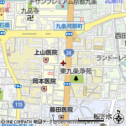 京都府京都市南区東九条東御霊町47周辺の地図