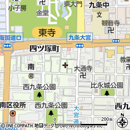 京都府京都市南区西九条南田町41周辺の地図