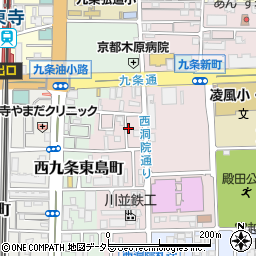 東九条西山町周辺の地図