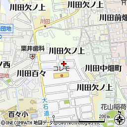 京都府京都市山科区川田菱尾田7周辺の地図