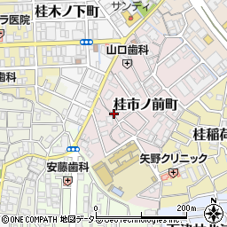 京都府京都市西京区桂市ノ前町周辺の地図