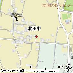 兵庫県神崎郡市川町北田中114周辺の地図