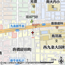 ＫＹＯＴＯＨＯＵＳＥ羅城門周辺の地図