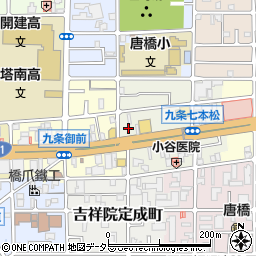 京都府京都市南区唐橋堂ノ前町25周辺の地図