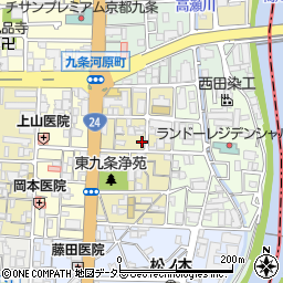 京都府京都市南区東九条宇賀辺町24周辺の地図