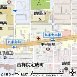 京都府京都市南区唐橋堂ノ前町23-1周辺の地図