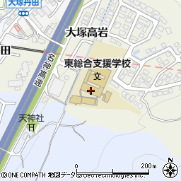 京都市立東総合支援学校周辺の地図