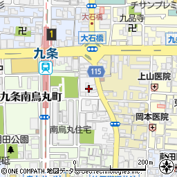 京都府京都市南区東九条西御霊町26周辺の地図