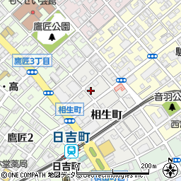 静岡県静岡市葵区相生町周辺の地図