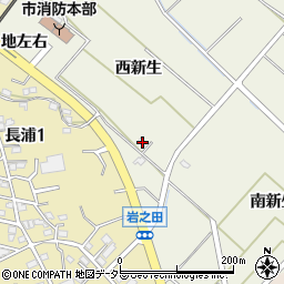 愛知県知多市新知西新生周辺の地図