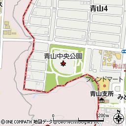 青山中央公園周辺の地図