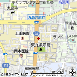 京都府京都市南区東九条宇賀辺町18周辺の地図