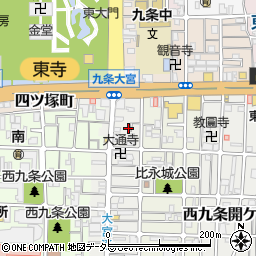 京都府京都市南区西九条比永城町57周辺の地図