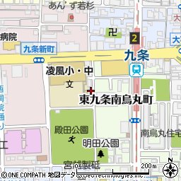 京都府京都市南区東九条南烏丸町61周辺の地図