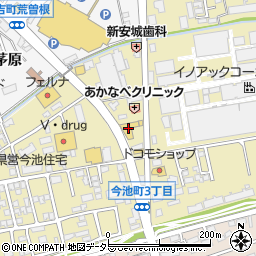 ＨｏｎｄａＣａｒｓ愛知安城今池店周辺の地図