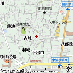 愛知県知多郡東浦町緒川屋敷参区188周辺の地図