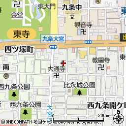 京都府京都市南区西九条比永城町52周辺の地図