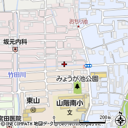 京都府京都市山科区西野大鳥井町23-60周辺の地図