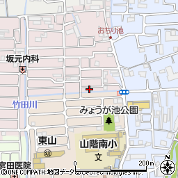 京都府京都市山科区西野大鳥井町23-59周辺の地図