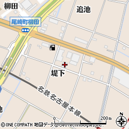 愛知県安城市尾崎町堤下11周辺の地図