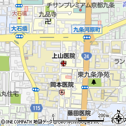 上山医院周辺の地図