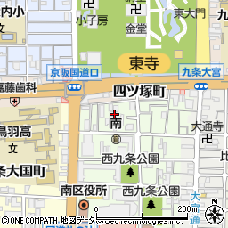 京都府京都市南区西九条南田町33周辺の地図