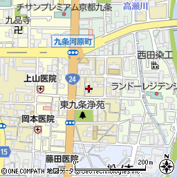京都府京都市南区東九条宇賀辺町20周辺の地図
