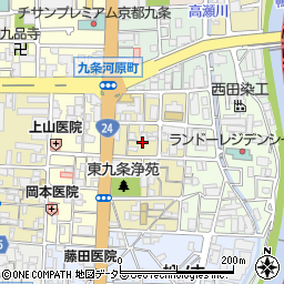 京都府京都市南区東九条宇賀辺町22周辺の地図