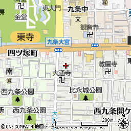 京都府京都市南区西九条比永城町56周辺の地図