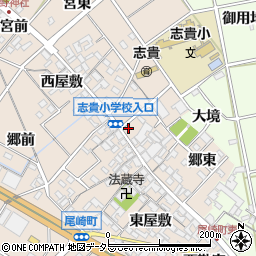 尾崎公民館周辺の地図
