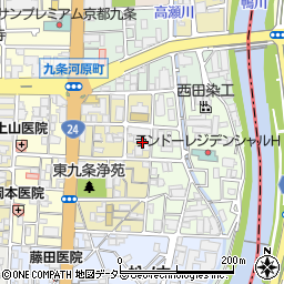京都府京都市南区東九条宇賀辺町27周辺の地図