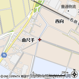 愛知県安城市池浦町曲尺手周辺の地図