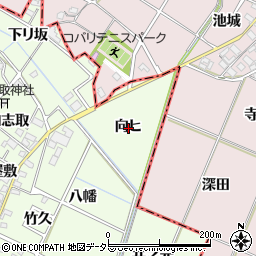 愛知県安城市柿碕町向ヒ周辺の地図