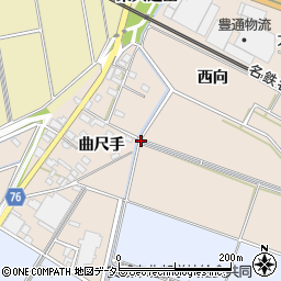 愛知県安城市池浦町（曲尺手）周辺の地図