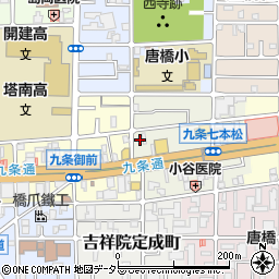 京都府京都市南区唐橋堂ノ前町周辺の地図