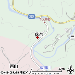 愛知県岡崎市大井野町（落合）周辺の地図