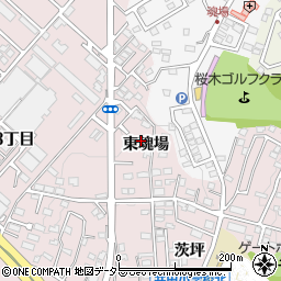 愛知県岡崎市井田町東魂場周辺の地図