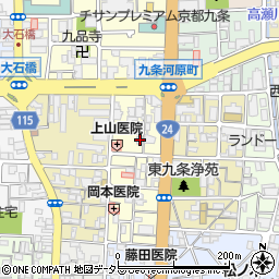 京都府京都市南区東九条東御霊町22周辺の地図