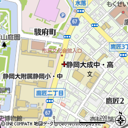静岡平和タクシー周辺の地図