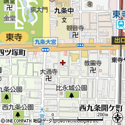 京都府京都市南区西九条東比永城町57周辺の地図