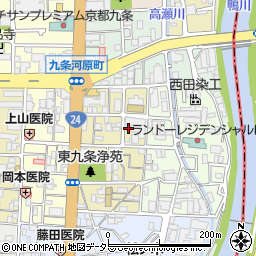 京都府京都市南区東九条宇賀辺町9周辺の地図