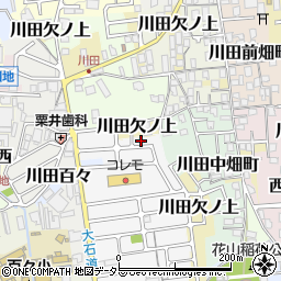 京都府京都市山科区川田菱尾田1周辺の地図