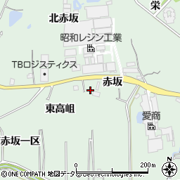 愛知県知多郡東浦町緒川赤坂周辺の地図