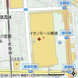 ユニクロイオンモール東浦店周辺の地図