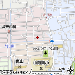 京都府京都市山科区西野大鳥井町23-67周辺の地図